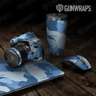 Universal Sheet Ragged Gear Skin Vinyl Wrap Ragged Cool Blue Gear Skin Vinyl Wrap