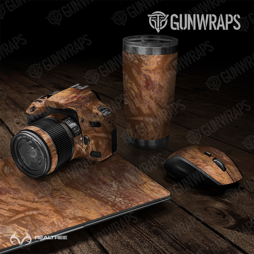 Universal Sheet Realtree Aspect Gear Skin Vinyl Wrap Realtree Aspect Burnt Orange Gear Skin Vinyl Wrap