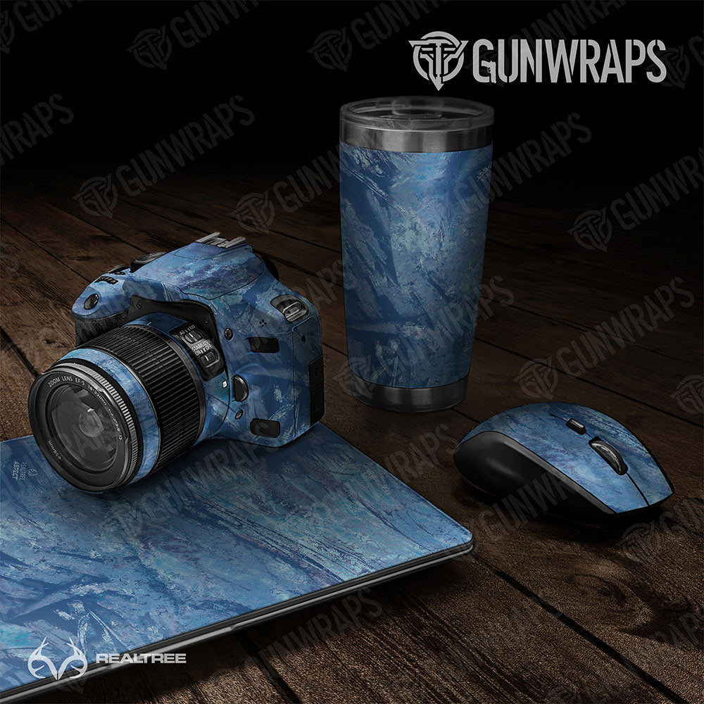 Universal Sheet Realtree Aspect Gear Skin Vinyl Wrap Realtree Aspect Ocean Blue Gear Skin Vinyl Wrap
