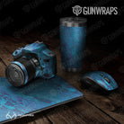 Universal Sheet Realtree WAV3 Gear Skin Vinyl Wrap Realtree WAV3 Standard Blue Gear Skin Vinyl Wrap
