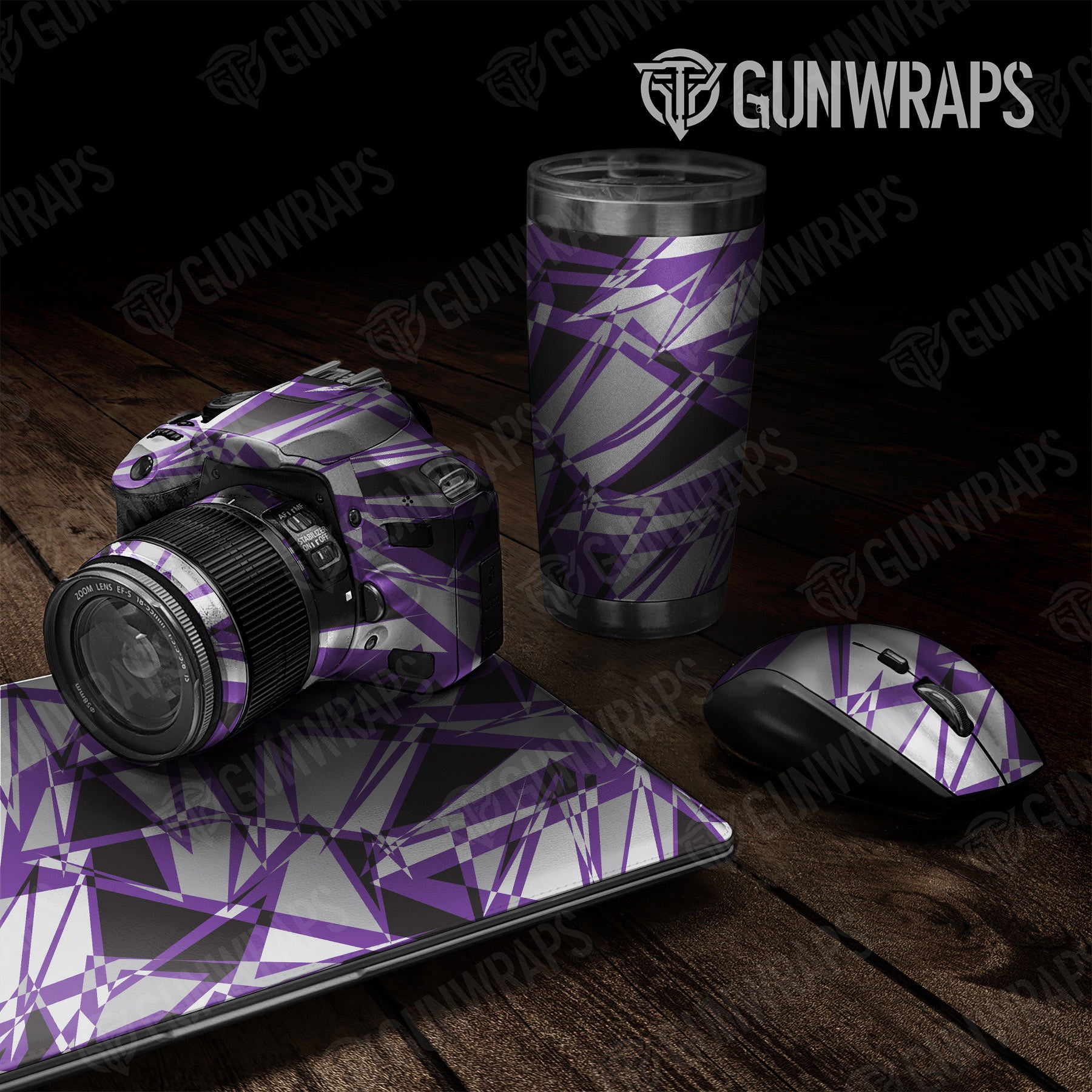 Universal Sheet Sharp Gear Skin Vinyl Wrap Sharp Purple Tiger Gear Skin Vinyl Wrap