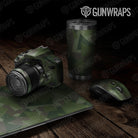 Universal Sheet Shattered Gear Skin Vinyl Wrap Shattered Army Dark Green Gear Skin Vinyl Wrap