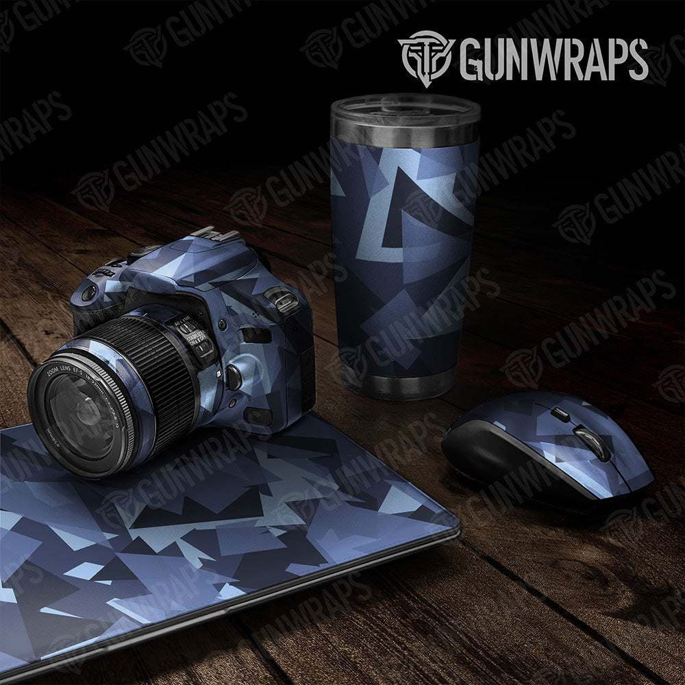 Universal Sheet Shattered Gear Skin Vinyl Wrap Shattered Blue Urban Night Gear Skin Vinyl Wrap