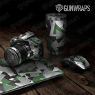 Universal Sheet Shattered Gear Skin Vinyl Wrap Shattered Green Tiger Gear Skin Vinyl Wrap