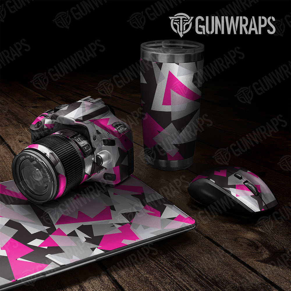 Universal Sheet Shattered Gear Skin Vinyl Wrap Shattered Magenta Tiger Gear Skin Vinyl Wrap