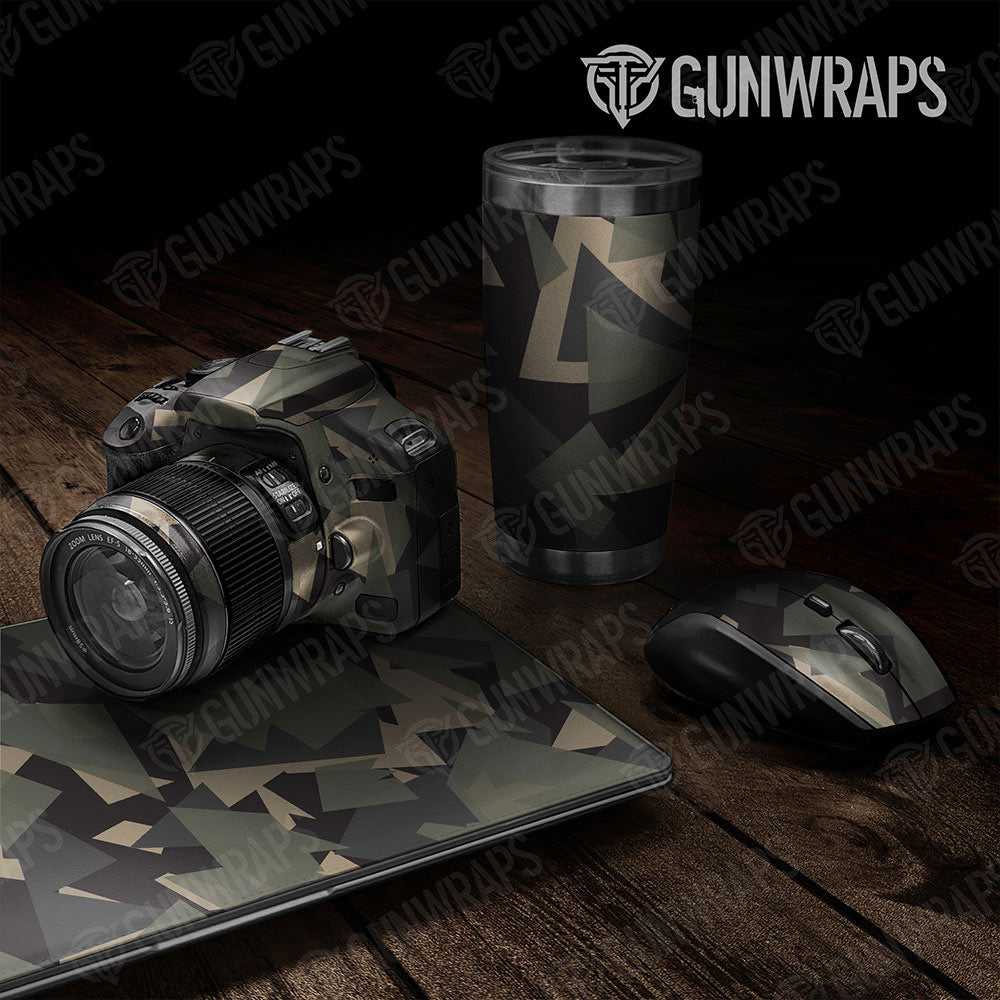 Universal Sheet Shattered Gear Skin Vinyl Wrap Shattered Militant Charcoal Gear Skin Vinyl Wrap