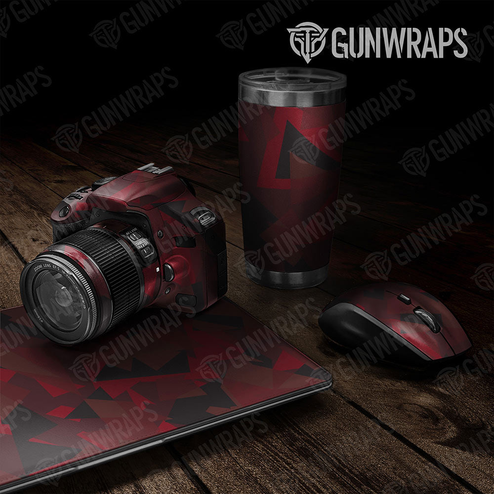 Universal Sheet Shattered Gear Skin Vinyl Wrap Shattered Vampire Red Gear Skin Vinyl Wrap