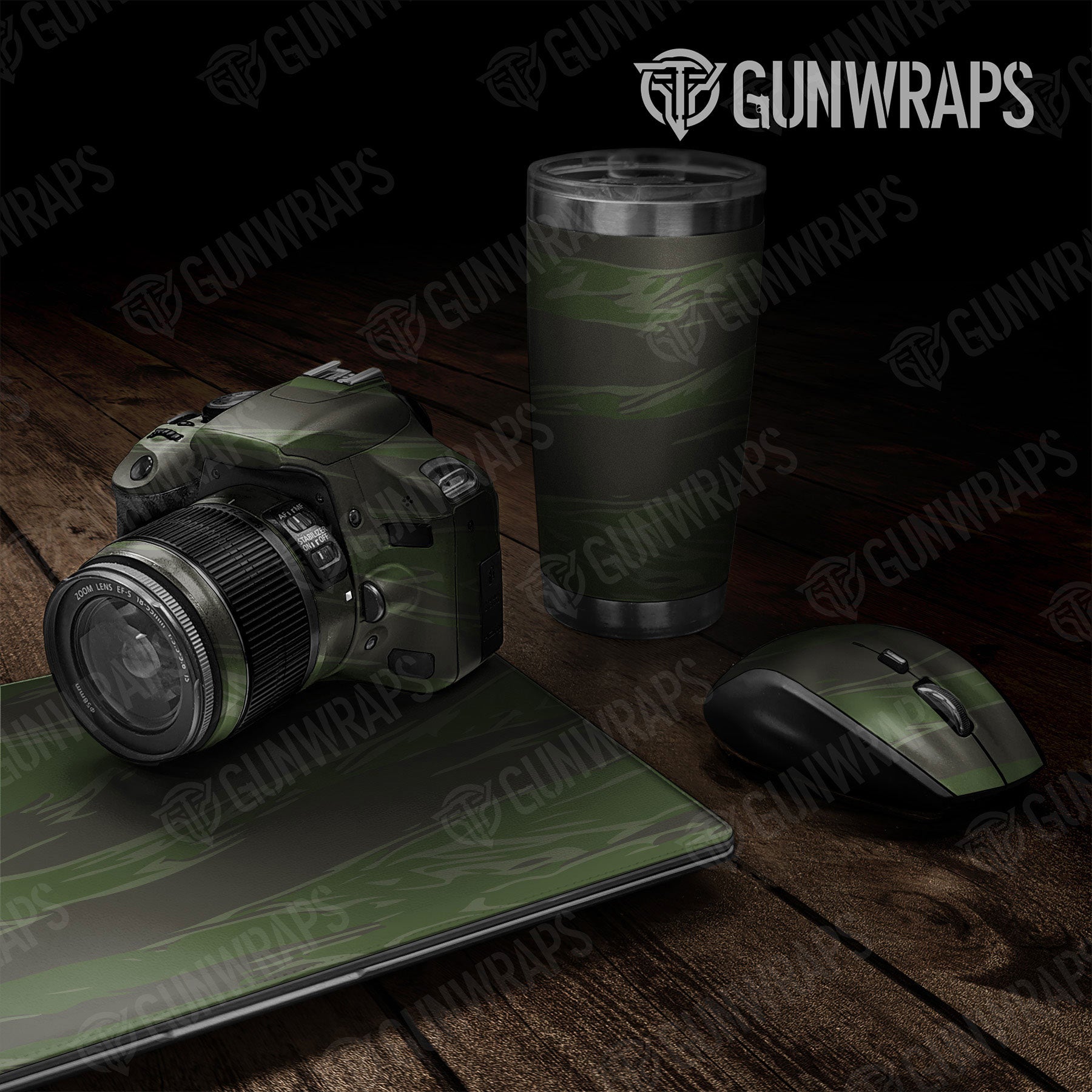 Universal Sheet Shredded Gear Skin Vinyl Wrap Shredded Army Dark Green Gear Skin Vinyl Wrap