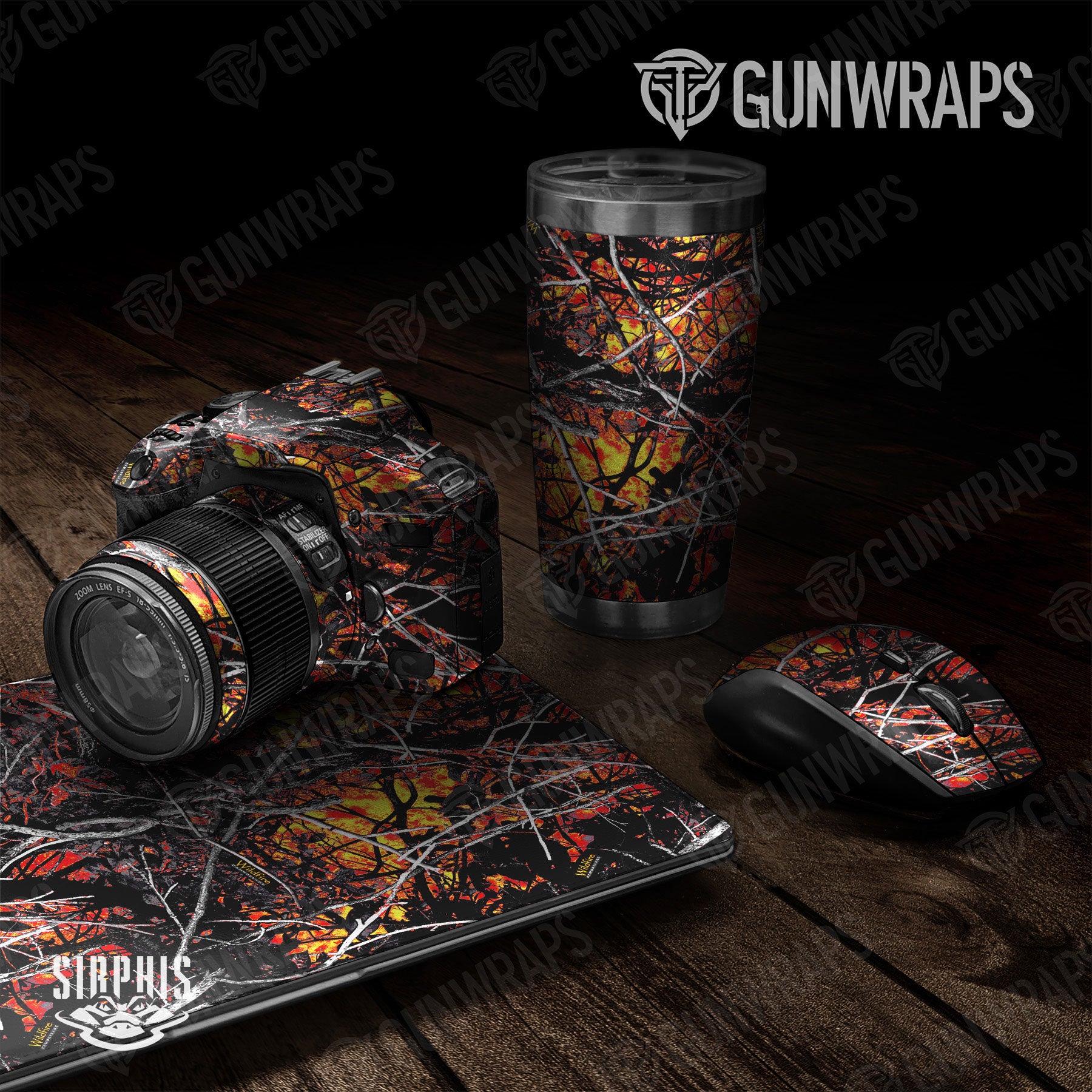 Universal Sheet Sirphis Gear Skin Vinyl Wrap Sirphis Wildfire Gear Skin Vinyl Wrap