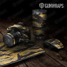 Universal Sheet Vietnam Tiger Stripe Gear Skin Vinyl Wrap Vietnam Tiger Stripe Militant Yellow Gear Skin Vinyl Wrap