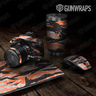 Universal Sheet Vietnam Tiger Stripe Gear Skin Vinyl Wrap Vietnam Tiger Stripe Orange Tiger Gear Skin Vinyl Wrap
