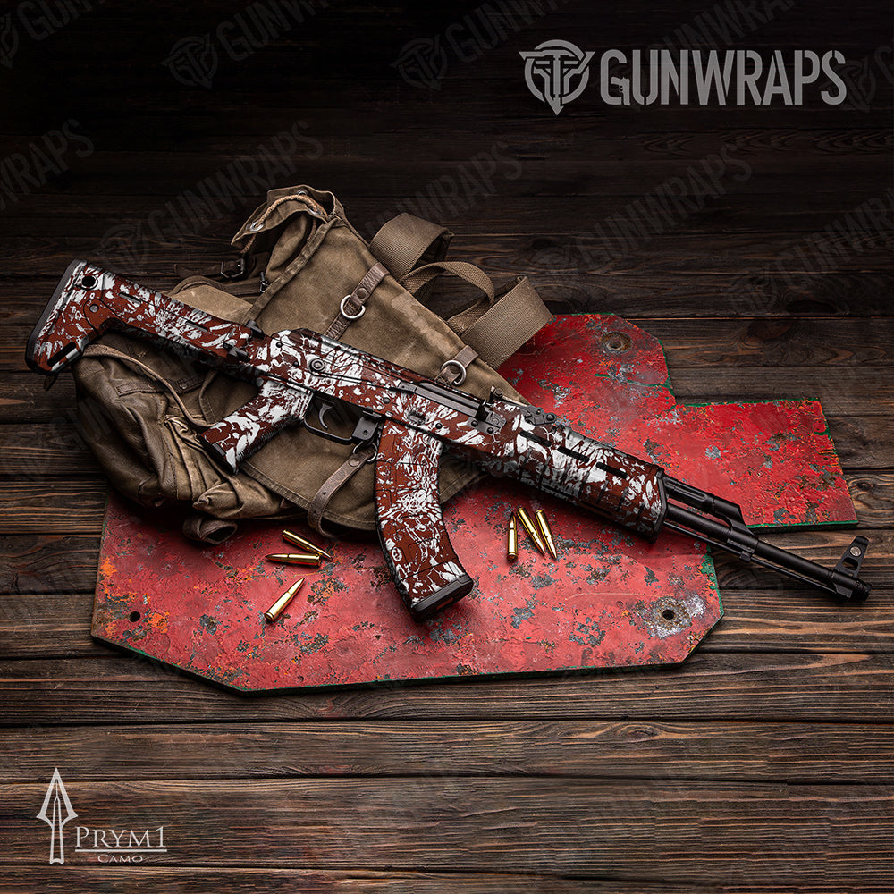 AK-47 Prym1 Camo Fire and Ice Gun Skin Vinyl Wrap