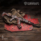 AK-47 Prym1 Camo Fire and Ice Gun Skin Vinyl Wrap