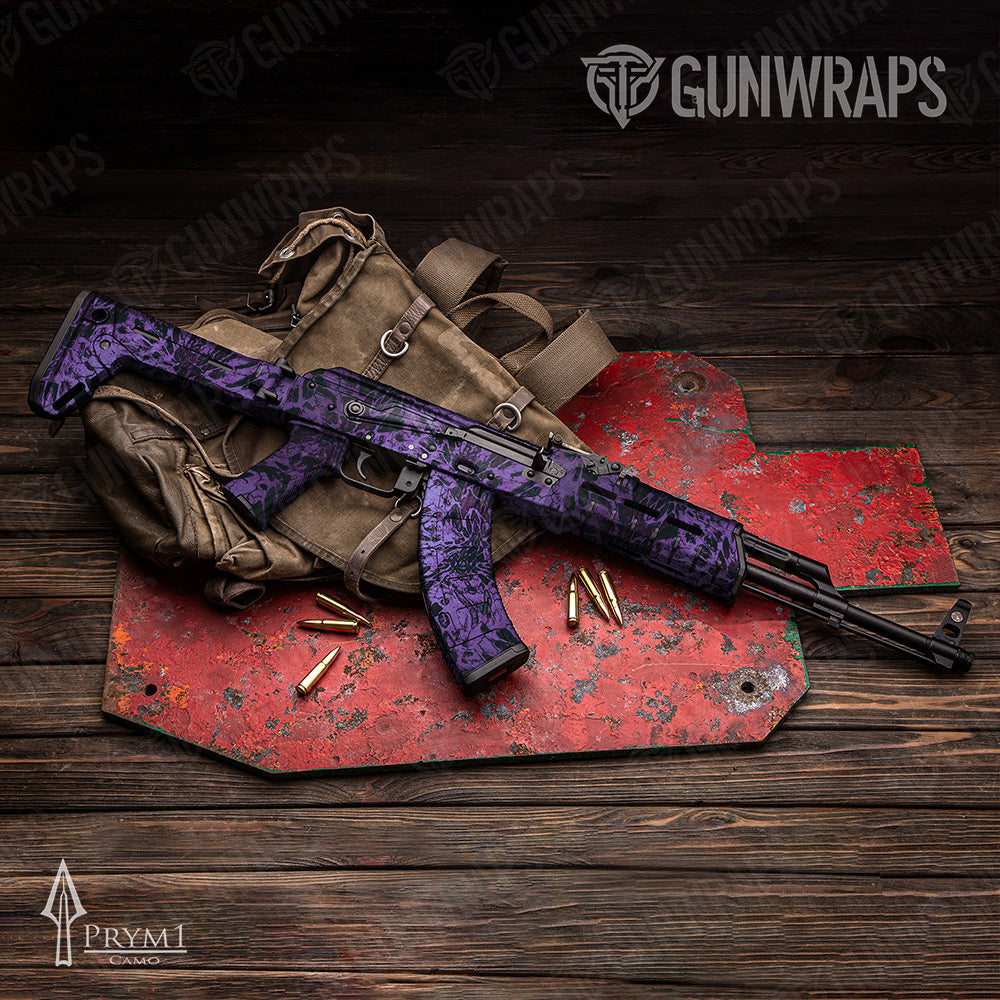 AK-47 Prym1 Camo Plum Gun Skin Vinyl Wrap