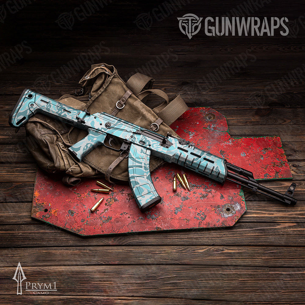 AK-47 Prym1 OS Aqua Gun Skin Vinyl Wrap
