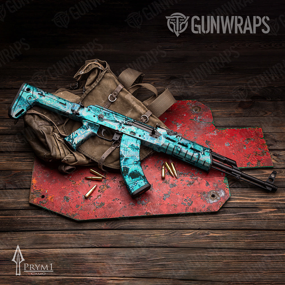 AK-47 Prym1 Stream Caribbean Gun Skin Vinyl Wrap
