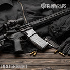 Just Hunt Deceptive Camo Whitened AR-15 Mag & Mag Well Gun Skin Vinyl Wrap