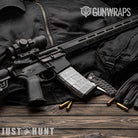 Just Hunt Deceptive Camo Whitened AR-15 Mag Gun Skin Vinyl Wrap