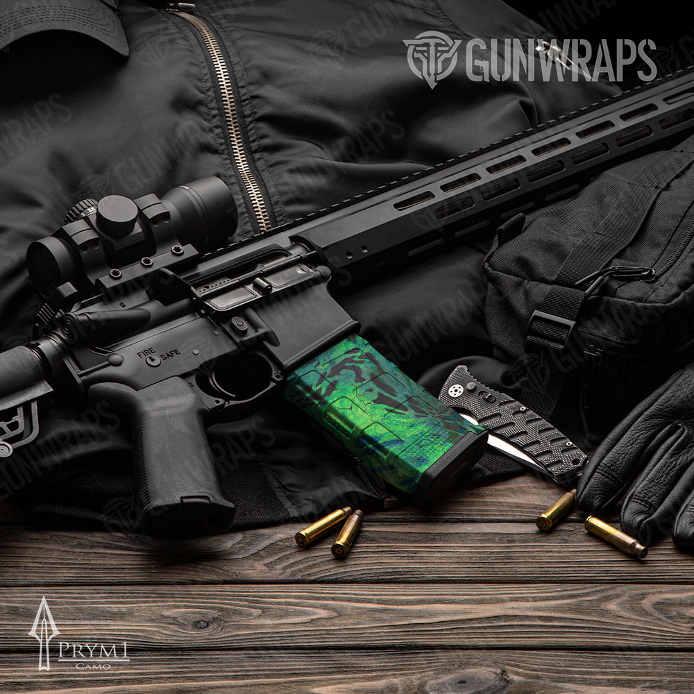 AR-15 Mag Prym1 Camo Dorado Gun Skin Vinyl Wrap