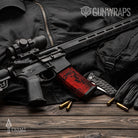 AR-15 Mag Prym1 Camo Red Hunt Gun Skin Vinyl Wrap