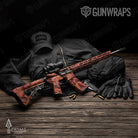 AR-15 Prym1 Boulder Red Tea Gun Skin Vinyl Wrap
