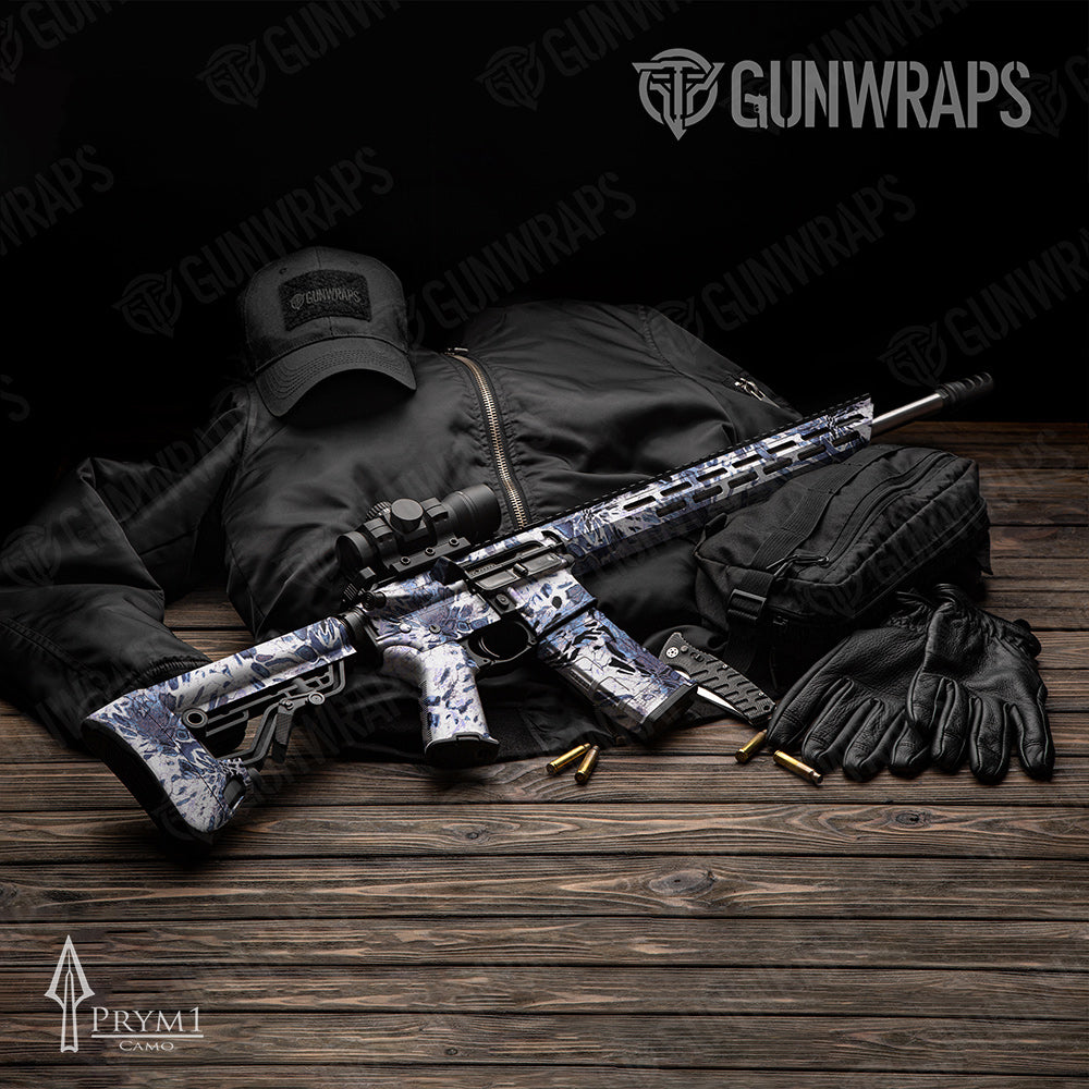 AR-15 Prym1 Camo Sleet Gun Skin Vinyl Wrap