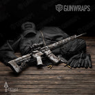 AR-15 Prym1 Camo White Out Gun Skin Vinyl Wrap
