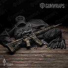 AR-15 Prym1 Camo Woodlands Gun Skin Vinyl Wrap