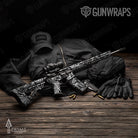 AR-15 Prym1 OS Black Gun Skin Vinyl Wrap