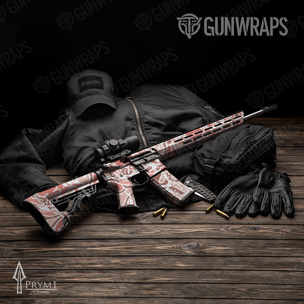 AR-15 Prym1 OS Salmon Gun Skin Vinyl Wrap