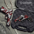 Handgun Prym1 Boulder Black Red White Gun Skin Vinyl Wrap