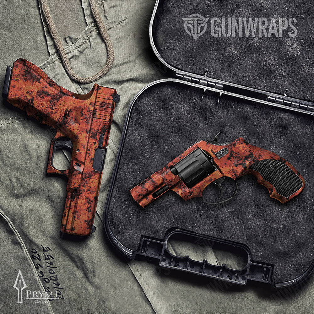 Handgun Prym1 Boulder Red Tea Gun Skin Vinyl Wrap