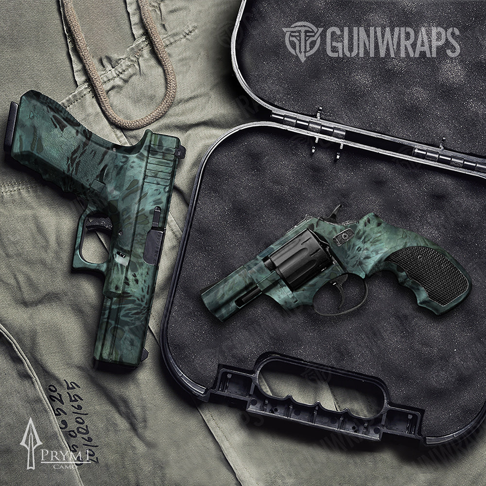 Handgun Prym1 Camo Blue Haze Gun Skin Vinyl Wrap