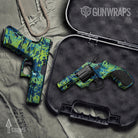Handgun Prym1 Camo Blue Tang Gun Skin Vinyl Wrap
