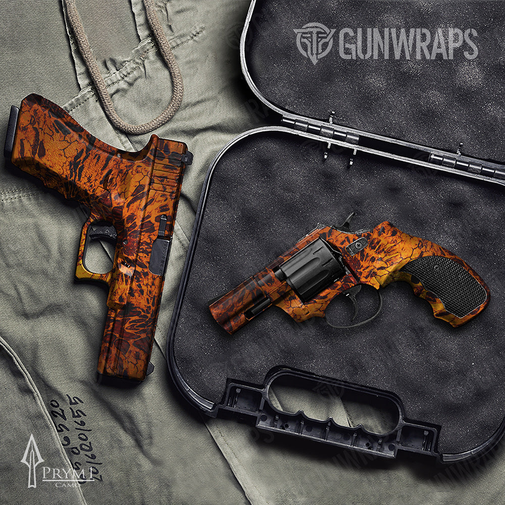 Handgun Prym1 Camo Fire Storm Gun Skin Vinyl Wrap