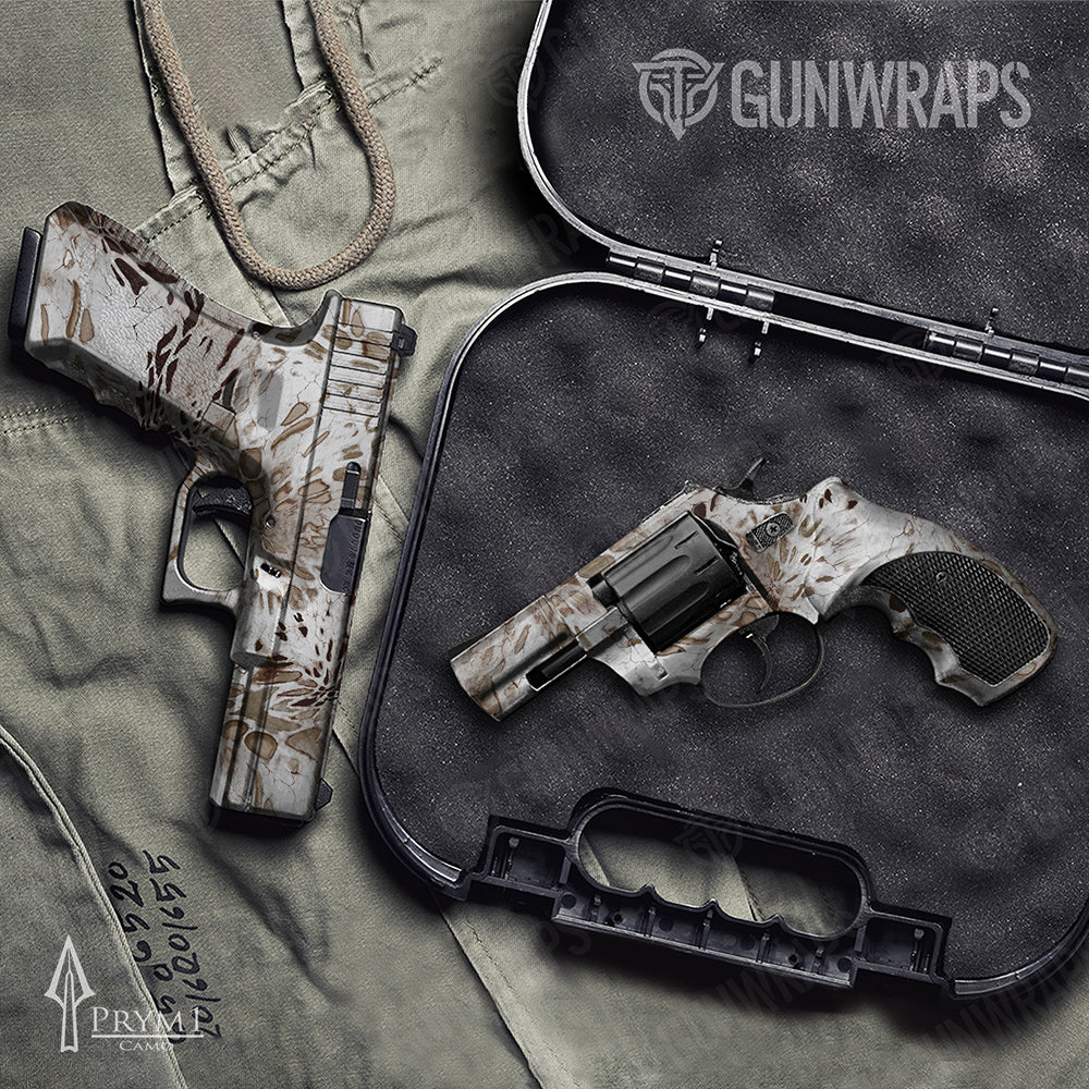 Handgun Prym1 Camo White Out Gun Skin Vinyl Wrap