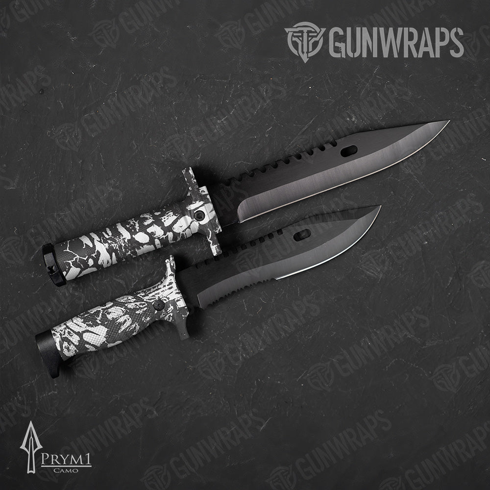 Knife Prym1 Camo Black Ice Gun Skin Vinyl Wrap