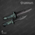 Knife Prym1 Camo Blue Haze Gun Skin Vinyl Wrap