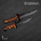 Knife Prym1 Camo Fire Storm Gun Skin Vinyl Wrap