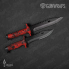 Knife Prym1 Camo Red Hunt Gun Skin Vinyl Wrap