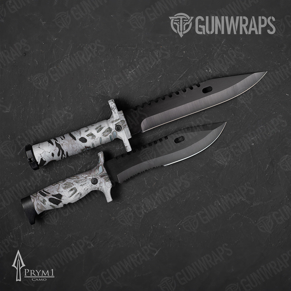 Knife Prym1 Camo Silver Mist Gun Skin Vinyl Wrap