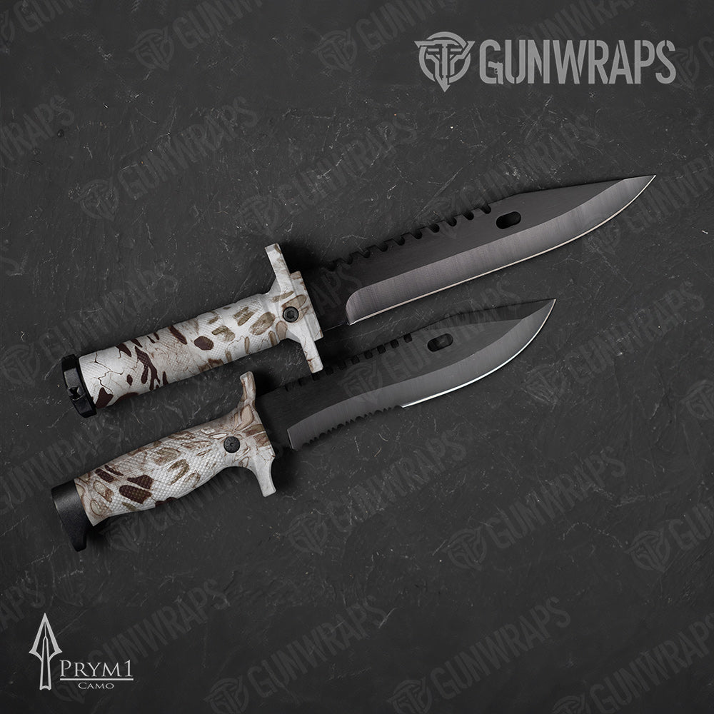 Knife Prym1 Camo White Out Gun Skin Vinyl Wrap