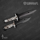 Knife Prym1 Camo White Out Gun Skin Vinyl Wrap