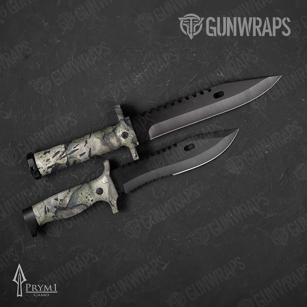Knife Prym1 Stream Gray Gun Skin Vinyl Wrap