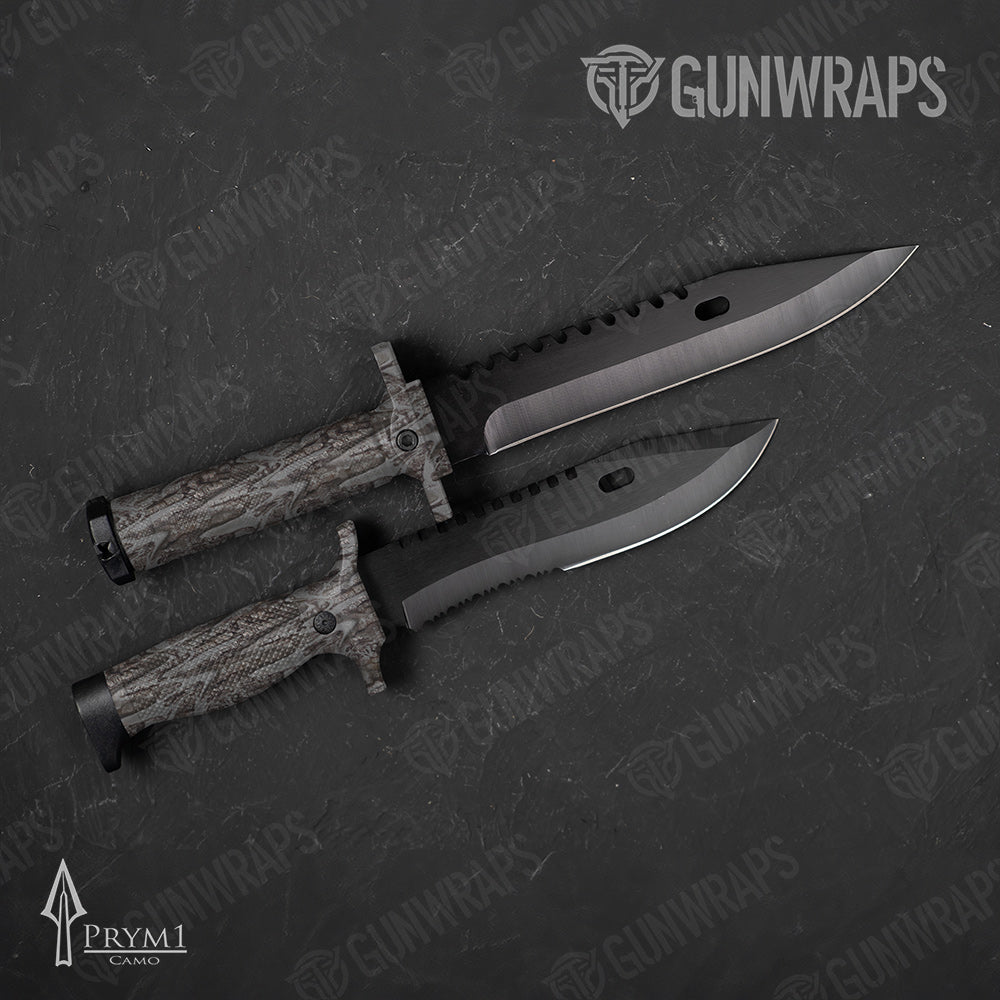 Knife Prym1 Timber Hole Prym1 Timber Hole Gray Gun Skin Vinyl Wrap