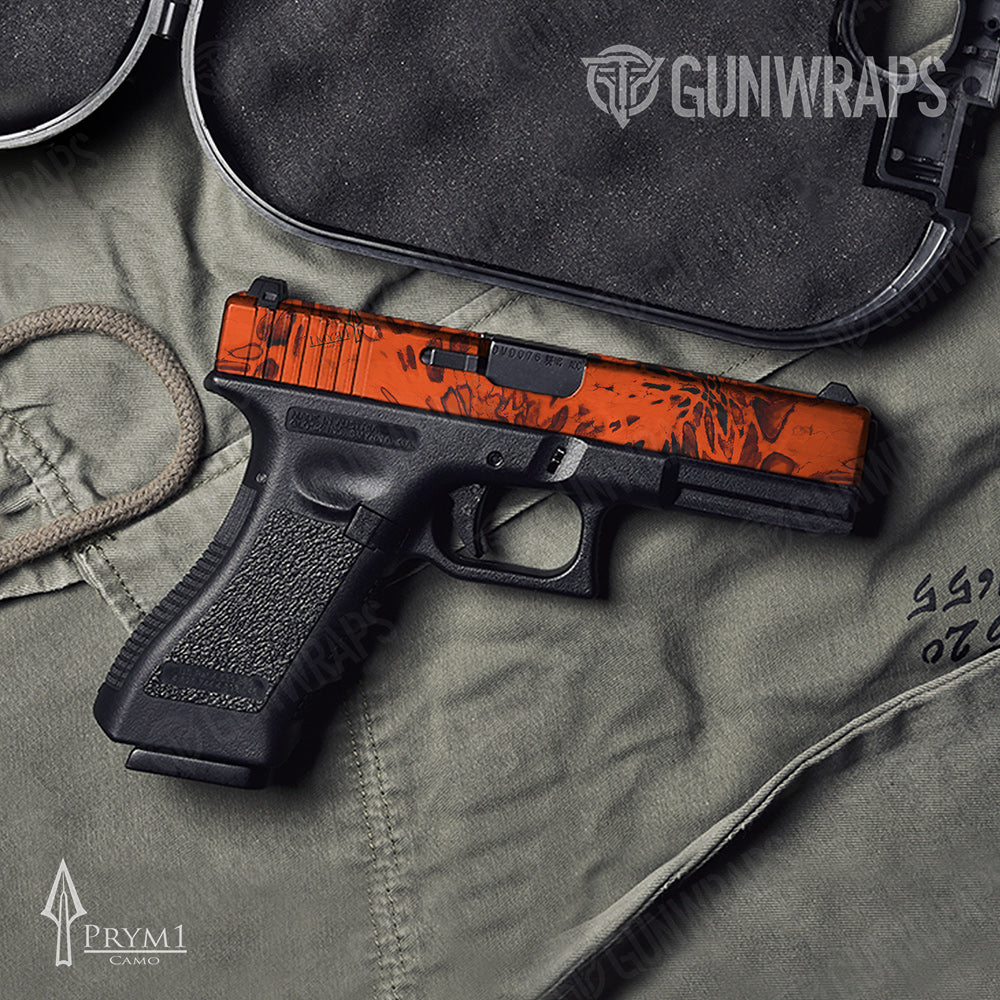 Pistol Slide Prym1 Camo Blaze Orange Gun Skin Vinyl Wrap