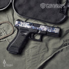 Pistol Slide Prym1 Camo Sleet Gun Skin Vinyl Wrap