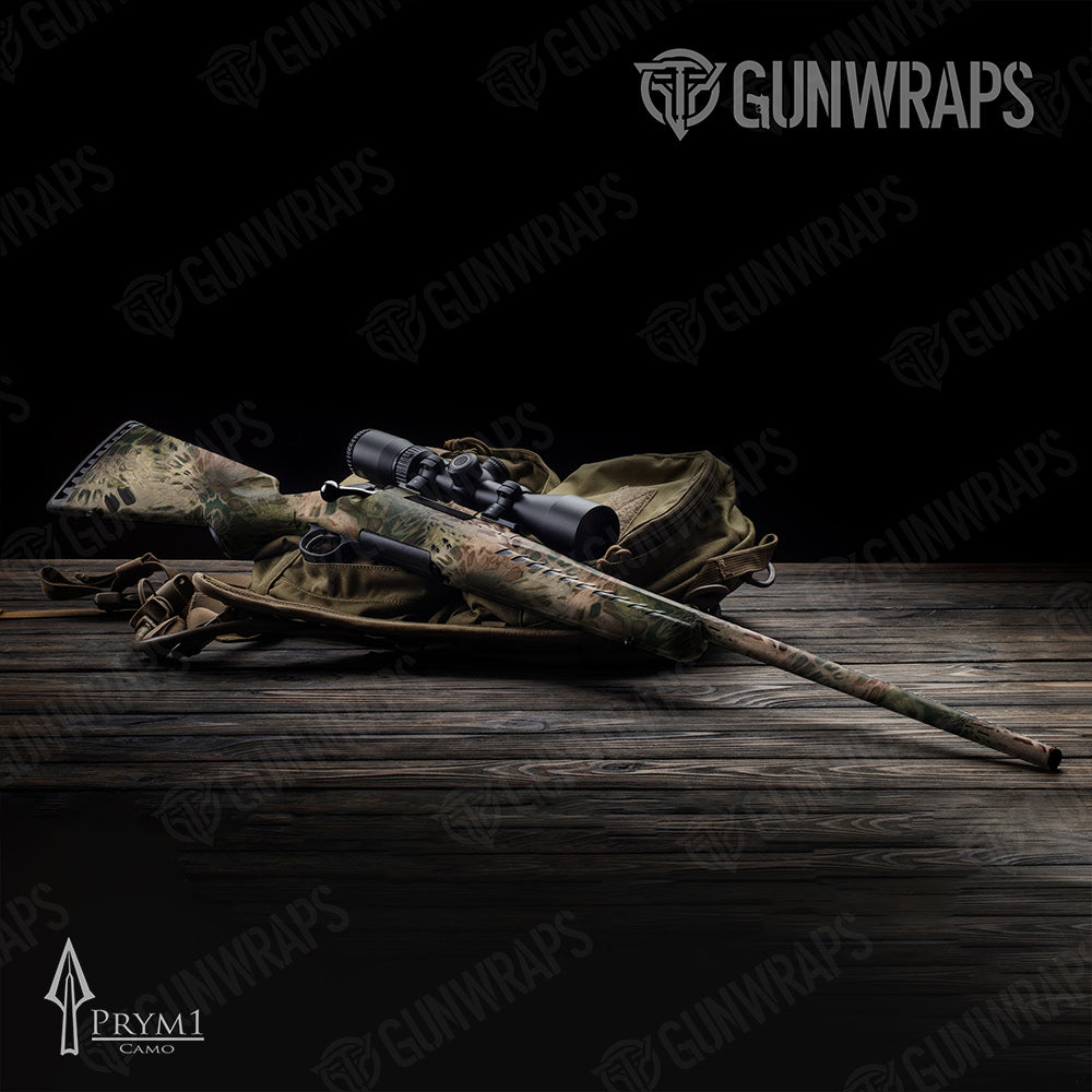 Rifle Prym1 Camo Throw Back Gun Skin Vinyl Wrap