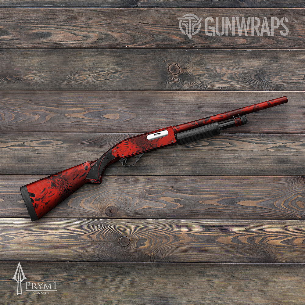 Shotgun Prym1 Camo Red Hunt Gun Skin Vinyl Wrap