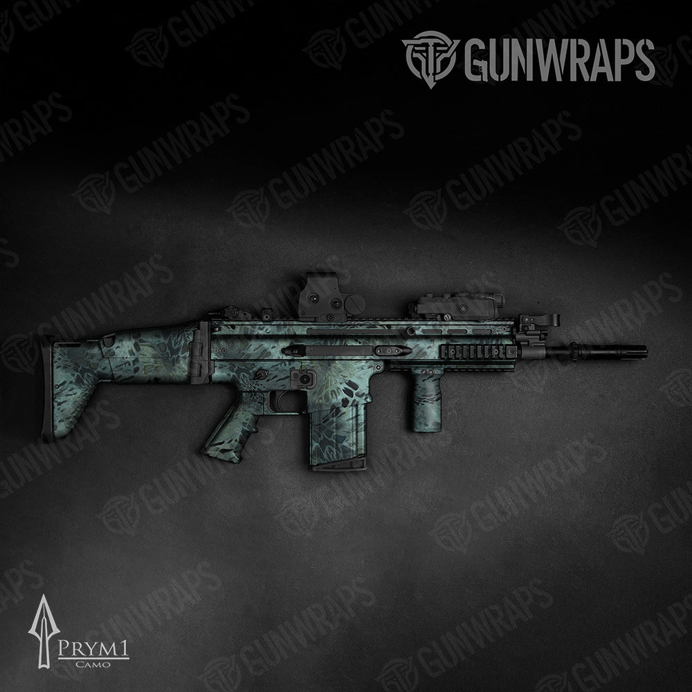 Tactical Prym1 Camo Blue Haze Gun Skin Vinyl Wrap